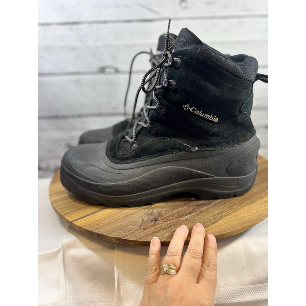 Men's Columbia Black Snow Boots US 14 - Picture 2 of 15